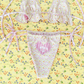 Emma bikini bottoms with heart appliqué by Billie Brooks